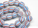 TOKO-BEADS AG047-43N Old Candy Glass bead (strand) 15mm AG047-43N オールドキャンディビーズ（連） 15mm Asian bead & African bead  Handmade,Lampeork,bead,asia,india,ethnic,parts,accessory,beads とんぼ玉,ビーズ,トンボ玉,アジア,インド,エスニック,手作り,パーツ,アクセサリー