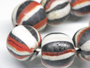 TOKO-BEADS AG047-45N Old Candy Glass bead (strand) 16mm AG047-45N オールドキャンディビーズ（連） 16mm Asian bead & African bead  Handmade,Lampeork,bead,asia,india,ethnic,parts,accessory,beads とんぼ玉,ビーズ,トンボ玉,アジア,インド,エスニック,手作り,パーツ,アクセサリー