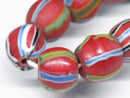 TOKO-BEADS AG047-46N Old Candy Glass bead (strand) 11mm AG047-46N オールドキャンディビーズ（連） 11mm Asian bead & African bead  Handmade,Lampeork,bead,asia,india,ethnic,parts,accessory,beads とんぼ玉,ビーズ,トンボ玉,アジア,インド,エスニック,手作り,パーツ,アクセサリー