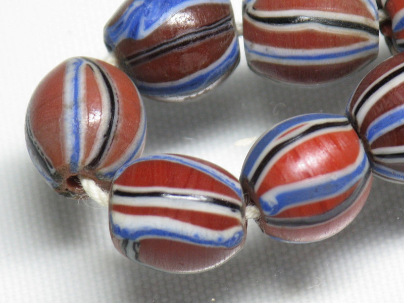 TOKO-BEADS AG047-47N Old Candy Glass bead (strand) 9~11mm AG047-47N オールドキャンディビーズ（連） 9~11mm Asian bead & African bead  Handmade,Lampeork,bead,asia,india,ethnic,parts,accessory,beads とんぼ玉,ビーズ,トンボ玉,アジア,インド,エスニック,手作り,パーツ,アクセサリー