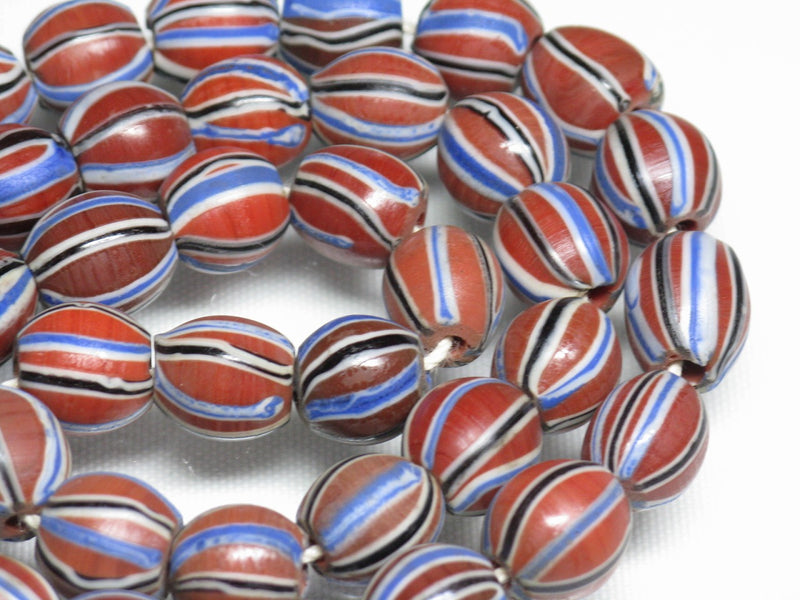 TOKO-BEADS AG047-47N Old Candy Glass bead (strand) 9~11mm AG047-47N オールドキャンディビーズ（連） 9~11mm Asian bead & African bead  Handmade,Lampeork,bead,asia,india,ethnic,parts,accessory,beads とんぼ玉,ビーズ,トンボ玉,アジア,インド,エスニック,手作り,パーツ,アクセサリー