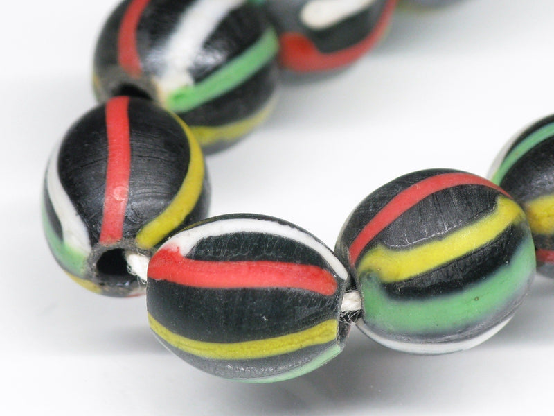 TOKO-BEADS AG047-48N Old Candy Glass bead (strand) 9~10mm AG047-48N オールドキャンディビーズ（連） 9~10mm Asian bead & African bead  Handmade,Lampeork,bead,asia,india,ethnic,parts,accessory,beads とんぼ玉,ビーズ,トンボ玉,アジア,インド,エスニック,手作り,パーツ,アクセサリー