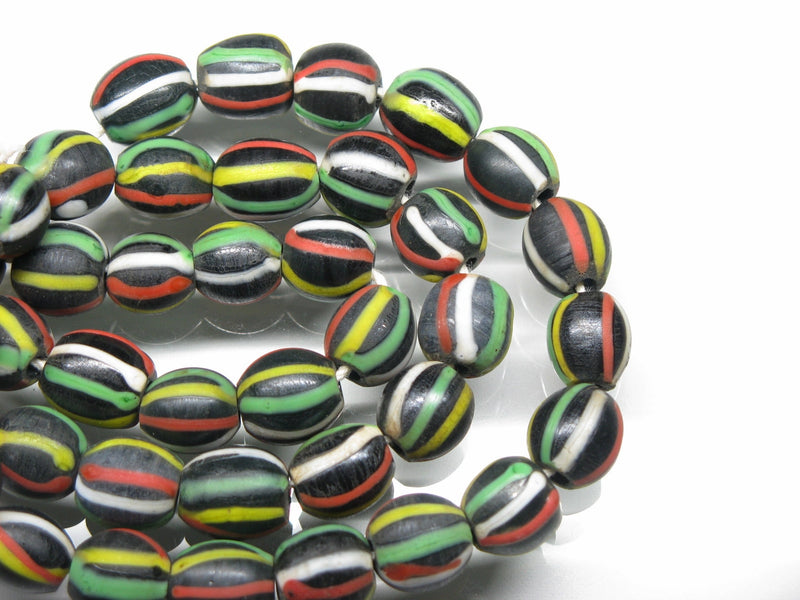 TOKO-BEADS AG047-48N Old Candy Glass bead (strand) 9~10mm AG047-48N オールドキャンディビーズ（連） 9~10mm Asian bead & African bead  Handmade,Lampeork,bead,asia,india,ethnic,parts,accessory,beads とんぼ玉,ビーズ,トンボ玉,アジア,インド,エスニック,手作り,パーツ,アクセサリー