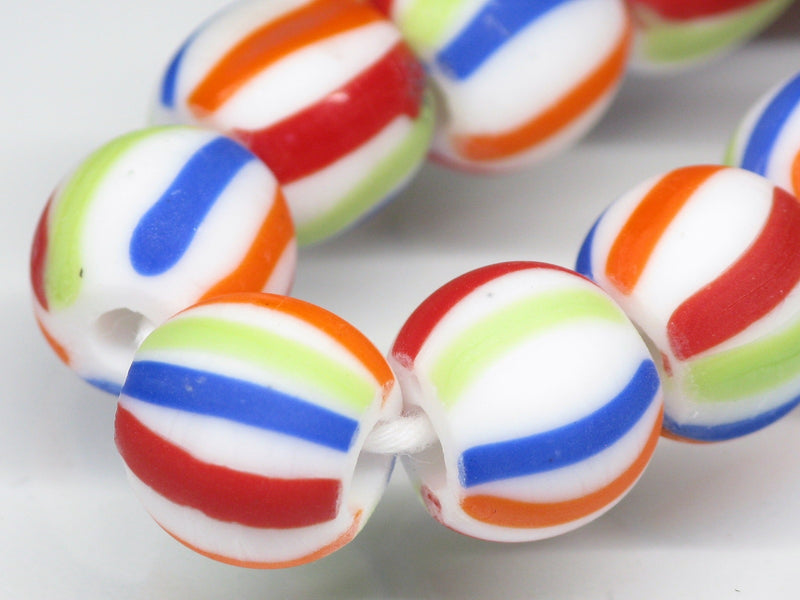 TOKO-BEADS AG047-50N Old Candy Glass bead (strand) 10~11mm AG047-50N オールドキャンディビーズ（連） 10~11mm Asian bead & African bead  Handmade,Lampeork,bead,asia,india,ethnic,parts,accessory,beads とんぼ玉,ビーズ,トンボ玉,アジア,インド,エスニック,手作り,パーツ,アクセサリー