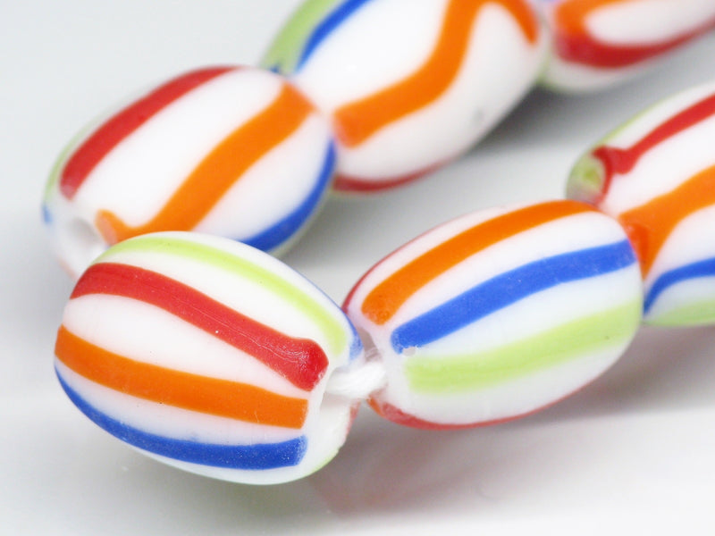 TOKO-BEADS AG047-51N Old Candy Glass bead (strand) 10mm AG047-51N オールドキャンディビーズ（連） 10mm Asian bead & African bead  Handmade,Lampeork,bead,asia,india,ethnic,parts,accessory,beads とんぼ玉,ビーズ,トンボ玉,アジア,インド,エスニック,手作り,パーツ,アクセサリー