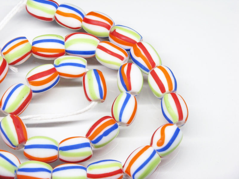 TOKO-BEADS AG047-51N Old Candy Glass bead (strand) 10mm AG047-51N オールドキャンディビーズ（連） 10mm Asian bead & African bead  Handmade,Lampeork,bead,asia,india,ethnic,parts,accessory,beads とんぼ玉,ビーズ,トンボ玉,アジア,インド,エスニック,手作り,パーツ,アクセサリー