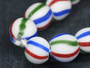 TOKO-BEADS AG047-63N Old Candy Glass bead (strand) 9~10mm AG047-63N オールドキャンディビーズ（連） 9~10mm Asian bead & African bead  Handmade,Lampeork,bead,asia,india,ethnic,parts,accessory,beads とんぼ玉,ビーズ,トンボ玉,アジア,インド,エスニック,手作り,パーツ,アクセサリー