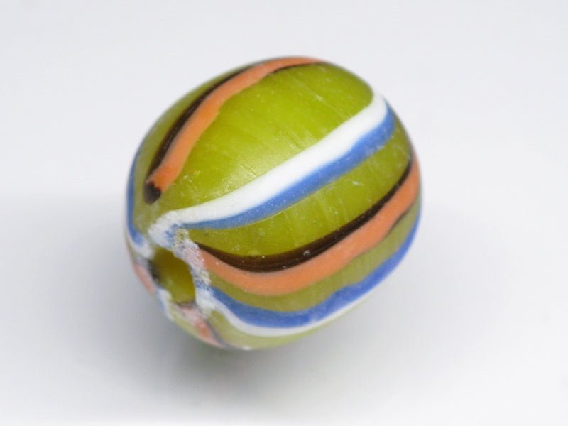 TOKO-BEADS AG047-35S Old Candy Glass bead 15mm AG047-35S オールドキャンディビーズ 15mm Asian bead & African bead  Handmade,Lampeork,bead,asia,india,ethnic,parts,accessory,beads とんぼ玉,ビーズ,トンボ玉,アジア,インド,エスニック,手作り,パーツ,アクセサリー