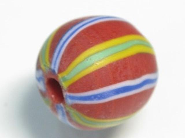 TOKO-BEADS AG047-41S Old Candy Glass bead 15mm AG047-41S オールドキャンディビーズ 15mm Asian bead & African bead  Handmade,Lampeork,bead,asia,india,ethnic,parts,accessory,beads とんぼ玉,ビーズ,トンボ玉,アジア,インド,エスニック,手作り,パーツ,アクセサリー