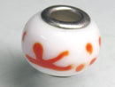 TOKO-BEADS AG049-04 Pandora bead 14mm AG049-04 ガラスビーズ（メタル付） 14mm Asian bead & African bead  Handmade,Lampeork,bead,asia,india,ethnic,parts,accessory,beads とんぼ玉,ビーズ,トンボ玉,アジア,インド,エスニック,手作り,パーツ,アクセサリー