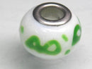 TOKO-BEADS AG049-13 Pandora bead 14mm AG049-13 ガラスビーズ（メタル付） 14mm Asian bead & African bead  Handmade,Lampeork,bead,asia,india,ethnic,parts,accessory,beads とんぼ玉,ビーズ,トンボ玉,アジア,インド,エスニック,手作り,パーツ,アクセサリー