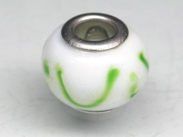 TOKO-BEADS AG049-17 Pandora bead 14mm AG049-17 ガラスビーズ（メタル付） 14mm Asian bead & African bead  Handmade,Lampeork,bead,asia,india,ethnic,parts,accessory,beads とんぼ玉,ビーズ,トンボ玉,アジア,インド,エスニック,手作り,パーツ,アクセサリー