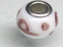 TOKO-BEADS AG049-21 Pandora bead 14mm AG049-21 ガラスビーズ（メタル付） 14mm Asian bead & African bead  Handmade,Lampeork,bead,asia,india,ethnic,parts,accessory,beads とんぼ玉,ビーズ,トンボ玉,アジア,インド,エスニック,手作り,パーツ,アクセサリー