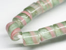 TOKO-BEADS AG055-05N Glass bead (strand) 6mm AG055-05N ストライプチューブ（連） 6mm Asian bead & African bead  Handmade,Lampeork,bead,asia,india,ethnic,parts,accessory,beads とんぼ玉,ビーズ,トンボ玉,アジア,インド,エスニック,手作り,パーツ,アクセサリー