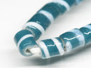TOKO-BEADS AG055-07N Glass bead (strand) 6mm AG055-07N ストライプチューブ（連） 6mm Asian bead & African bead  Handmade,Lampeork,bead,asia,india,ethnic,parts,accessory,beads とんぼ玉,ビーズ,トンボ玉,アジア,インド,エスニック,手作り,パーツ,アクセサリー