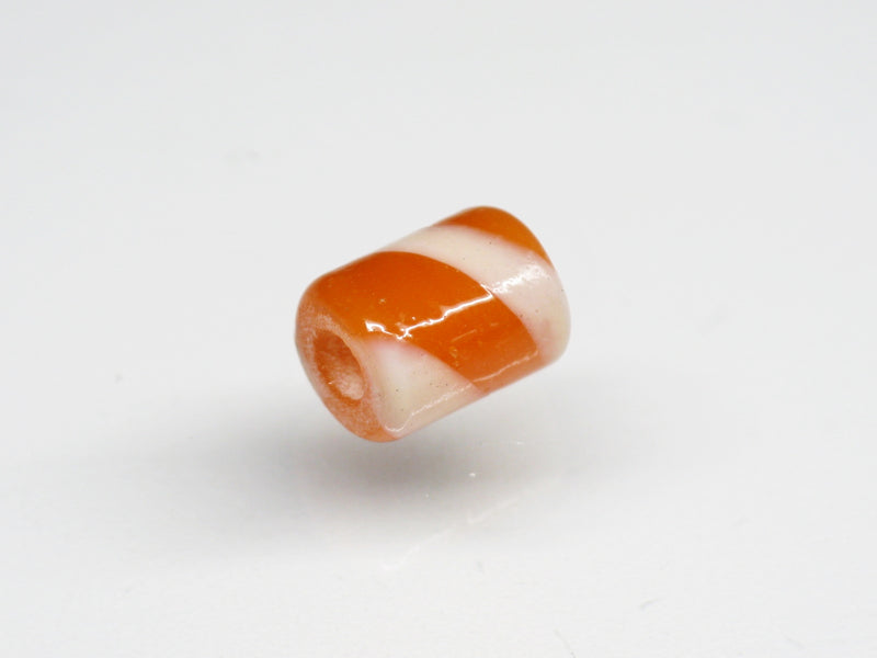 TOKO-BEADS AG055-11S Glass bead 6mm AG055-11S ストライプチューブ 6mm Asian bead & African bead  Handmade,Lampeork,bead,asia,india,ethnic,parts,accessory,beads とんぼ玉,ビーズ,トンボ玉,アジア,インド,エスニック,手作り,パーツ,アクセサリー