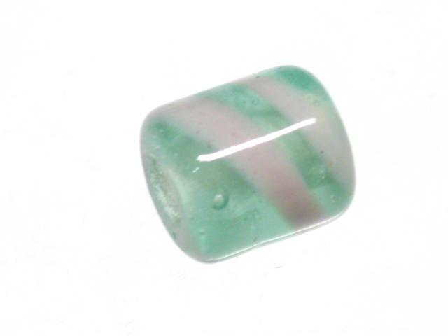 TOKO-BEADS AG055-15S Glass bead 6mm AG055-15S ストライプチューブ 6mm Asian bead & African bead  Handmade,Lampeork,bead,asia,india,ethnic,parts,accessory,beads とんぼ玉,ビーズ,トンボ玉,アジア,インド,エスニック,手作り,パーツ,アクセサリー