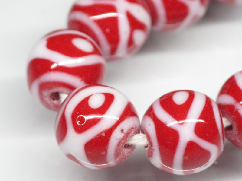 TOKO-BEADS AG056-03N Glass bead (strand) 10mm AG056-03N とんぼ玉（連） 10mm Asian bead & African bead  Handmade,Lampeork,bead,asia,india,ethnic,parts,accessory,beads とんぼ玉,ビーズ,トンボ玉,アジア,インド,エスニック,手作り,パーツ,アクセサリー