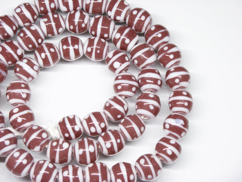 TOKO-BEADS AG056-04N Glass bead (strand) 10mm AG056-04N とんぼ玉（連） 10mm Asian bead & African bead  Handmade,Lampeork,bead,asia,india,ethnic,parts,accessory,beads とんぼ玉,ビーズ,トンボ玉,アジア,インド,エスニック,手作り,パーツ,アクセサリー