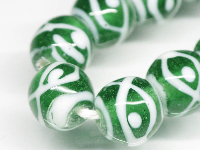 TOKO-BEADS AG056-08N Glass bead (strand) 10mm AG056-08N とんぼ玉（連） 10mm Asian bead & African bead  Handmade,Lampeork,bead,asia,india,ethnic,parts,accessory,beads とんぼ玉,ビーズ,トンボ玉,アジア,インド,エスニック,手作り,パーツ,アクセサリー