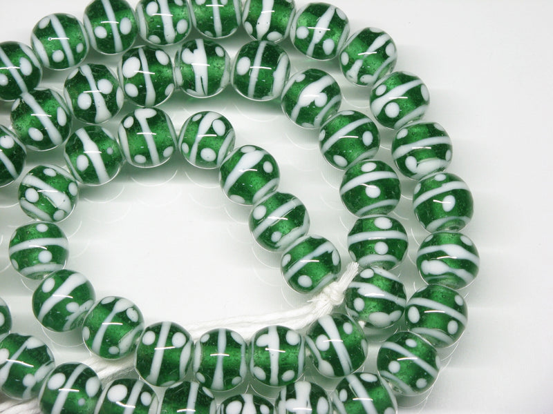 TOKO-BEADS AG056-09N Glass bead (strand) 10mm AG056-09N とんぼ玉（連） 10mm Asian bead & African bead  Handmade,Lampeork,bead,asia,india,ethnic,parts,accessory,beads とんぼ玉,ビーズ,トンボ玉,アジア,インド,エスニック,手作り,パーツ,アクセサリー