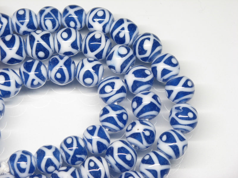 TOKO-BEADS AG056-11N Glass bead (strand) 10mm AG056-11N とんぼ玉（連） 10mm Asian bead & African bead  Handmade,Lampeork,bead,asia,india,ethnic,parts,accessory,beads とんぼ玉,ビーズ,トンボ玉,アジア,インド,エスニック,手作り,パーツ,アクセサリー