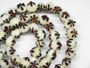 TOKO-BEADS AG058-02N Glass bead(Strand) 10mm AG058-02N フラワービーズ(連) 10mm Asian bead & African bead  Handmade,Lampeork,bead,asia,india,ethnic,parts,accessory,beads とんぼ玉,ビーズ,トンボ玉,アジア,インド,エスニック,手作り,パーツ,アクセサリー