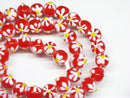 TOKO-BEADS AG058-04N Glass bead(Strand) 10mm AG058-04N フラワービーズ(連) 10mm Asian bead & African bead  Handmade,Lampeork,bead,asia,india,ethnic,parts,accessory,beads とんぼ玉,ビーズ,トンボ玉,アジア,インド,エスニック,手作り,パーツ,アクセサリー