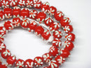 TOKO-BEADS AG058-13N Glass bead(Strand) 10mm AG058-13N フラワービーズ(連) 10mm Asian bead & African bead  Handmade,Lampeork,bead,asia,india,ethnic,parts,accessory,beads とんぼ玉,ビーズ,トンボ玉,アジア,インド,エスニック,手作り,パーツ,アクセサリー