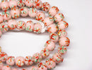 TOKO-BEADS AG058-14N Glass bead(Strand) 10mm AG058-14N フラワービーズ(連) 10mm Asian bead & African bead  Handmade,Lampeork,bead,asia,india,ethnic,parts,accessory,beads とんぼ玉,ビーズ,トンボ玉,アジア,インド,エスニック,手作り,パーツ,アクセサリー