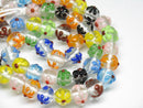 TOKO-BEADS AG058-19N Glass bead(Strand) 10.5~11.5mm AG058-19N フラワービーズ(連) 10.5~11.5mm Asian bead & African bead  Handmade,Lampeork,bead,asia,india,ethnic,parts,accessory,beads とんぼ玉,ビーズ,トンボ玉,アジア,インド,エスニック,手作り,パーツ,アクセサリー