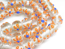 TOKO-BEADS AG058-23N Glass bead(Strand) 11~12.5mm AG058-23N フラワービーズ(連) 11~12.5mm Asian bead & African bead  Handmade,Lampeork,bead,asia,india,ethnic,parts,accessory,beads とんぼ玉,ビーズ,トンボ玉,アジア,インド,エスニック,手作り,パーツ,アクセサリー