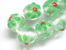 TOKO-BEADS AG058-27N Glass bead(Strand) 10~11mm AG058-27N フラワービーズ(連) 10~11mm Asian bead & African bead  Handmade,Lampeork,bead,asia,india,ethnic,parts,accessory,beads とんぼ玉,ビーズ,トンボ玉,アジア,インド,エスニック,手作り,パーツ,アクセサリー