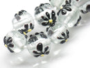 TOKO-BEADS AG058-32N Glass bead(Strand) 10~11mm AG058-32N フラワービーズ(連) 10~11mm Asian bead & African bead  Handmade,Lampeork,bead,asia,india,ethnic,parts,accessory,beads とんぼ玉,ビーズ,トンボ玉,アジア,インド,エスニック,手作り,パーツ,アクセサリー