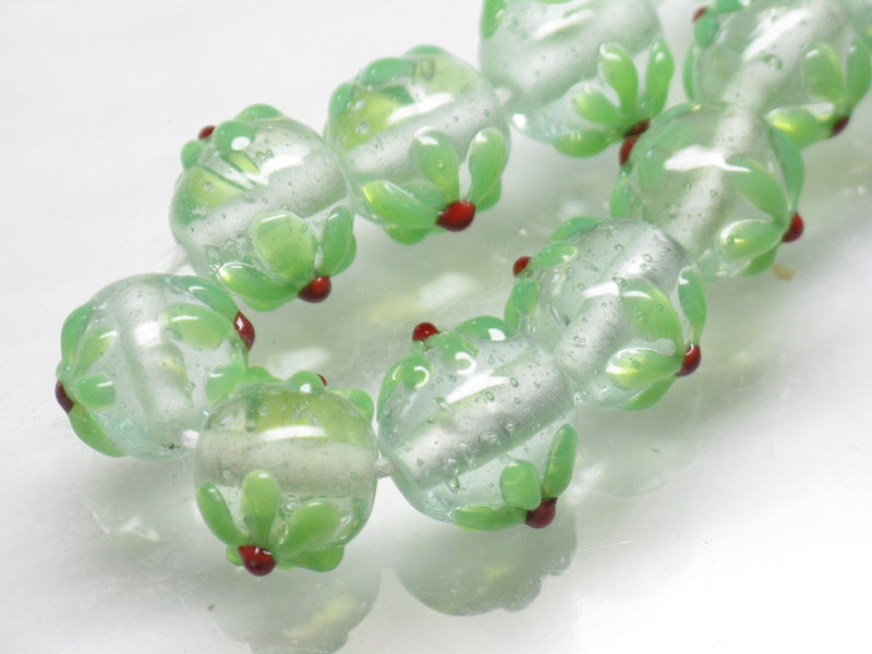 TOKO-BEADS AG058N-38 Glass bead(Strand) 10~11mm AG058N-38 フラワービーズ(連) 10~11mm Asian bead & African bead  Handmade,Lampeork,bead,asia,india,ethnic,parts,accessory,beads とんぼ玉,ビーズ,トンボ玉,アジア,インド,エスニック,手作り,パーツ,アクセサリー