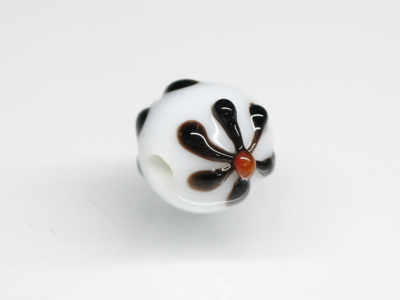 TOKO-BEADS AG058S-01 Glass bead 10mm AG058S-01 フラワービーズ 10mm Asian bead & African bead  Handmade,Lampeork,bead,asia,india,ethnic,parts,accessory,beads とんぼ玉,ビーズ,トンボ玉,アジア,インド,エスニック,手作り,パーツ,アクセサリー