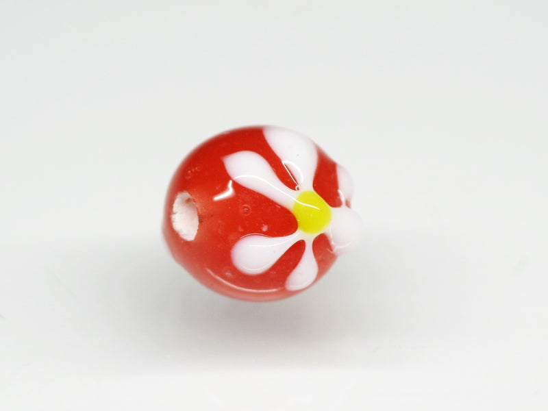 TOKO-BEADS AG058S-04 Glass bead 10mm AG058S-04 フラワービーズ 10mm Asian bead & African bead  Handmade,Lampeork,bead,asia,india,ethnic,parts,accessory,beads とんぼ玉,ビーズ,トンボ玉,アジア,インド,エスニック,手作り,パーツ,アクセサリー