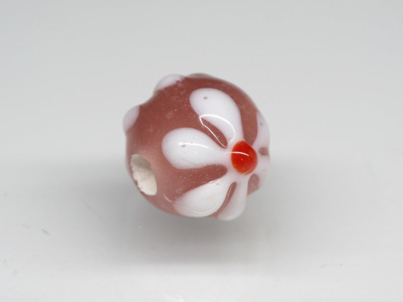 TOKO-BEADS AG058S-05 Glass bead 10mm AG058S-05 フラワービーズ 10mm Asian bead & African bead  Handmade,Lampeork,bead,asia,india,ethnic,parts,accessory,beads とんぼ玉,ビーズ,トンボ玉,アジア,インド,エスニック,手作り,パーツ,アクセサリー