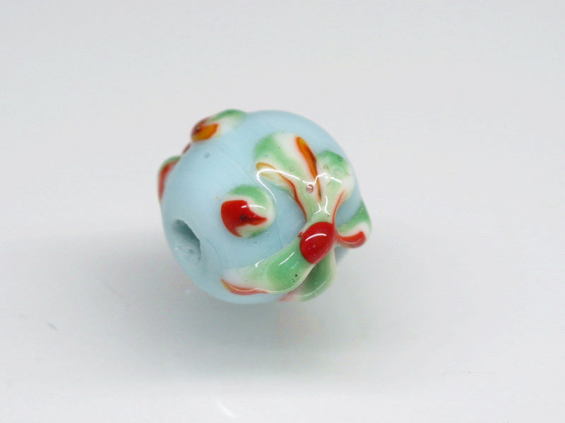 TOKO-BEADS AG058S-15 Glass bead 10mm AG058S-15 フラワービーズ 10mm Asian bead & African bead  Handmade,Lampeork,bead,asia,india,ethnic,parts,accessory,beads とんぼ玉,ビーズ,トンボ玉,アジア,インド,エスニック,手作り,パーツ,アクセサリー