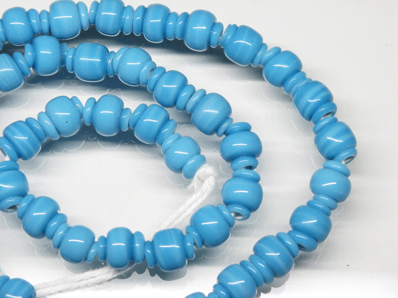 | TOKO-BEADS |AG061N-07 スモールボトルビーズ （連） 8mmとんぼ玉,ビーズ,トンボ玉,アジア,インド,エスニック,手作り,パーツ,アクセサリー