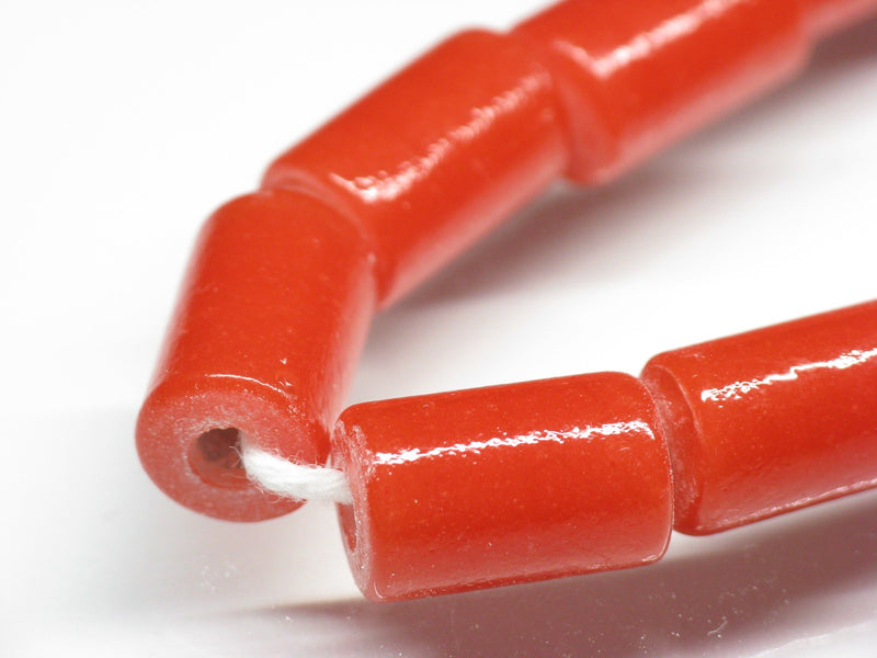 TOKO-BEADS AG062-01N Glass bead(Strand) 8mm AG062-01N ガラスチューブビーズ （連） 8mm Asian bead & African bead  Handmade,Lampeork,bead,asia,india,ethnic,parts,accessory,beads とんぼ玉,ビーズ,トンボ玉,アジア,インド,エスニック,手作り,パーツ,アクセサリー