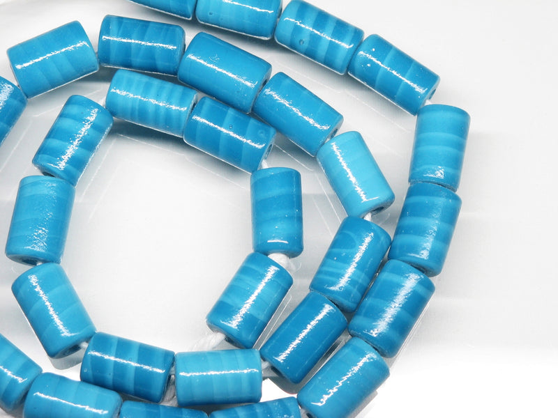 TOKO-BEADS AG062-05N Glass bead(Strand) 8mm AG062-05N ガラスチューブビーズ （連） 8mm Asian bead & African bead  Handmade,Lampeork,bead,asia,india,ethnic,parts,accessory,beads とんぼ玉,ビーズ,トンボ玉,アジア,インド,エスニック,手作り,パーツ,アクセサリー