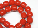 TOKO-BEADS AG063-02N Glass bead(Strand) 15.5~17mm AG063-02N 単色丸玉大（連） 15.5~17mm Asian bead & African bead  Handmade,Lampeork,bead,asia,india,ethnic,parts,accessory,beads とんぼ玉,ビーズ,トンボ玉,アジア,インド,エスニック,手作り,パーツ,アクセサリー