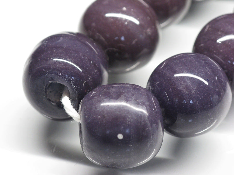 TOKO-BEADS AG063-03N Glass bead(Strand) 16~18mm AG063-03N 単色丸玉大（連） 16~18mm Asian bead & African bead  Handmade,Lampeork,bead,asia,india,ethnic,parts,accessory,beads とんぼ玉,ビーズ,トンボ玉,アジア,インド,エスニック,手作り,パーツ,アクセサリー
