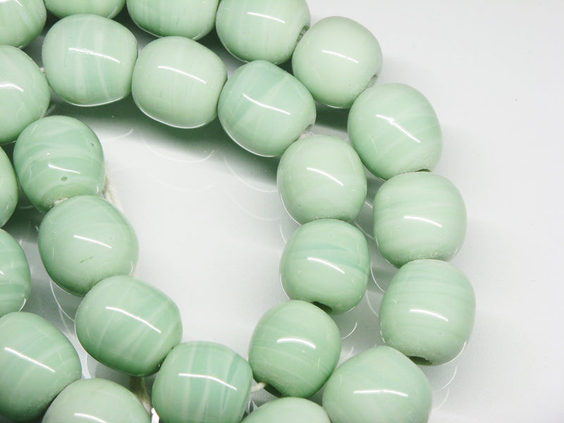 | TOKO-BEADS |AG063N-19 単色丸玉大（連） 11~13mmとんぼ玉,ビーズ,トンボ玉,アジア,インド,エスニック,手作り,パーツ,アクセサリー