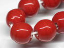 TOKO-BEADS AG063-22N Glass bead (strand) 11~13mm AG063-22N 単色丸玉大（連） 11~13mm Asian bead & African bead  Handmade,Lampeork,bead,asia,india,ethnic,parts,accessory,beads とんぼ玉,ビーズ,トンボ玉,アジア,インド,エスニック,手作り,パーツ,アクセサリー