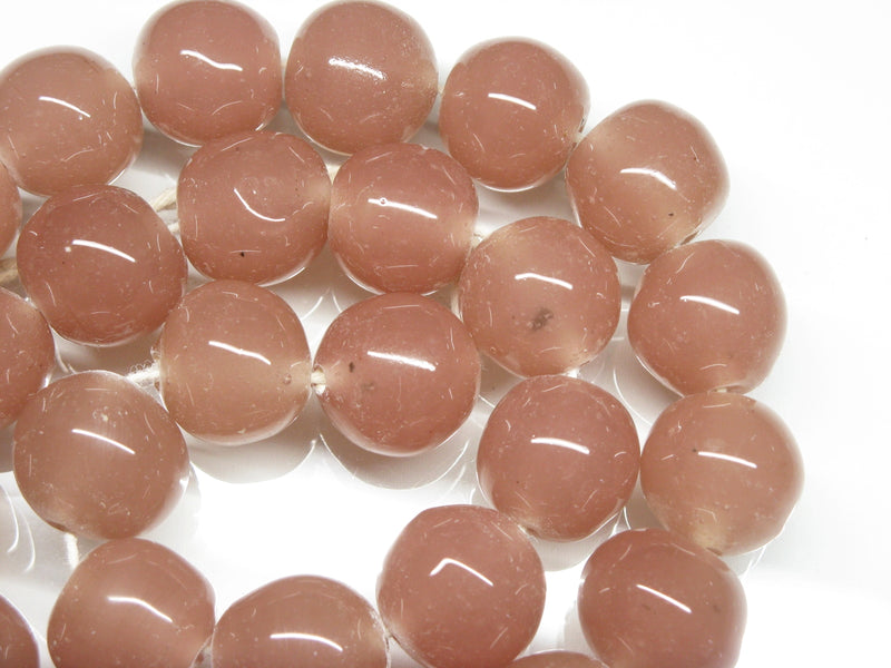 | TOKO-BEADS |AG063N-32 単色丸玉大（連） 16mmとんぼ玉,ビーズ,トンボ玉,アジア,インド,エスニック,手作り,パーツ,アクセサリー