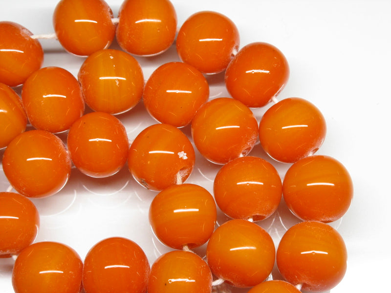 TOKO-BEADS AG063-33N Glass bead (strand) 14mm AG063-33N 単色丸玉大（連） 14mm Asian bead & African bead  Handmade,Lampeork,bead,asia,india,ethnic,parts,accessory,beads とんぼ玉,ビーズ,トンボ玉,アジア,インド,エスニック,手作り,パーツ,アクセサリー