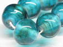 TOKO-BEADS AG063-48N Glass bead (strand) 15~16mm AG063-48N 単色丸玉大（連） 15~16mm Asian bead & African bead  Handmade,Lampeork,bead,asia,india,ethnic,parts,accessory,beads とんぼ玉,ビーズ,トンボ玉,アジア,インド,エスニック,手作り,パーツ,アクセサリー