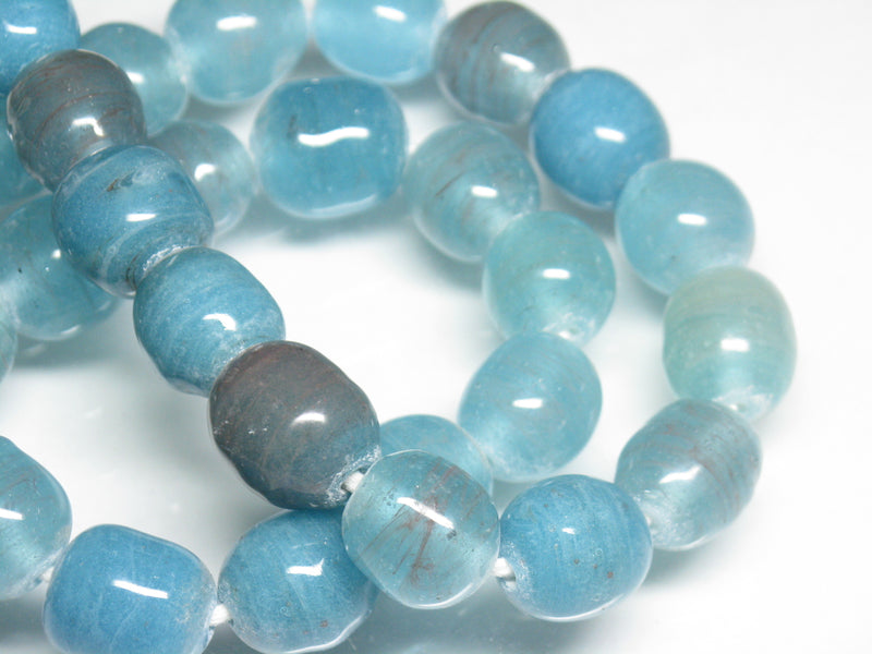 | TOKO-BEADS |AG063N-60 単色丸玉大（連のみ） 13~14mmとんぼ玉,ビーズ,トンボ玉,アジア,インド,エスニック,手作り,パーツ,アクセサリー